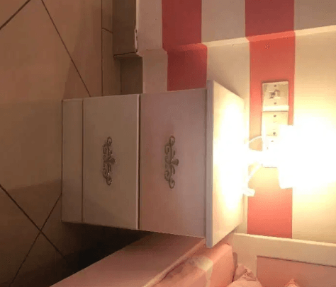 Single Wooden Bed+ Night stand+ Lamp for sale