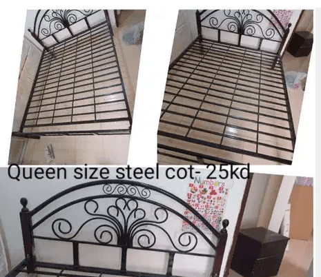 Home Furniture & house hold items for sale
1) Queen size steel cot – 25 kd
2) Queen size bed – 10 kd
3) Single size steel cot – 7 kd
4) Single size bed – 3 kd
5) Wooden c...