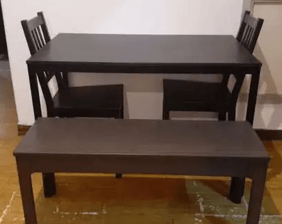 Dining Table for sale
Dining table with two chairs and bench all in best quality.. price can be negotiated please contact60974411 for more info.
length table 110 cm
width 67 cm
bench length 105 cm
be...
