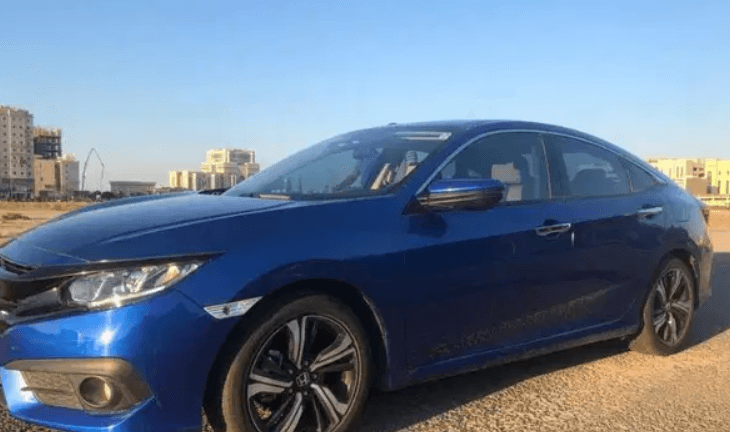 Mid Range Honda Civic - Blue Sedan